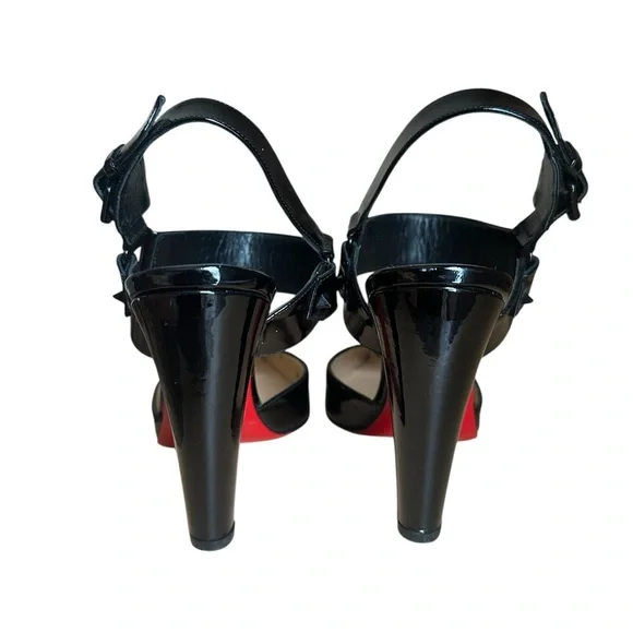 Christian Louboutin Ziggoo 100mm patent spike pointed toe heels RETAIL 1,300 - Picture 5 of 8